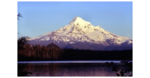 Oregon snow capped mountain
