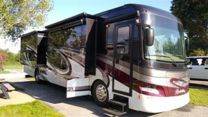 How to Start an RV Service Business cover - Class A Diesel Motorhome